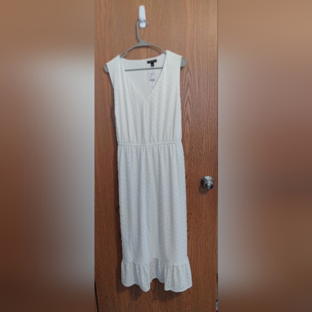 White Broderie Anglaise Dress